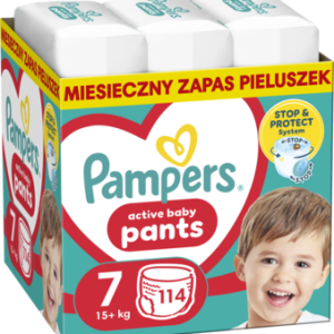 PAMPERS Pants pieluchomajtki rozm7 15kg 114 szt