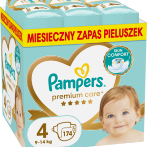 PAMPERS Premium Care pieluchy 9 14kg rozmiar 4 174 szt