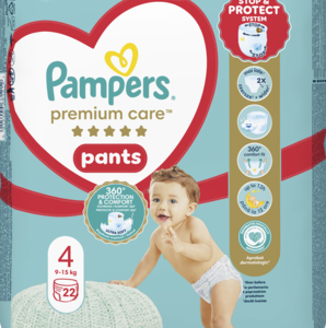 PAMPERS Premium Care pieluchomajtki rozm 4 9 15 kg 22 szt