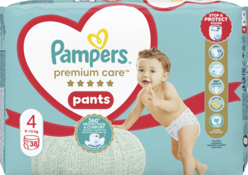 PAMPERS Premium Care pieluchomajtki 4 9 15 kg 38 szt