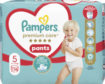 PAMPERS Premium Care pieluchomajtki 5 11 17 kg 34 szt